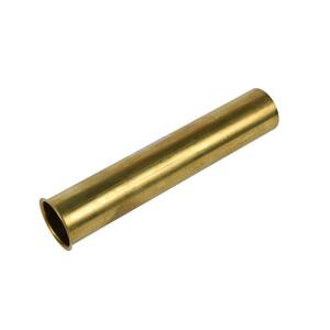 1-1/2 in. x 8 in. 17-Gauge Unfinished Brass Flanged Strainer Sink Drain Tailpiece Extension Tube