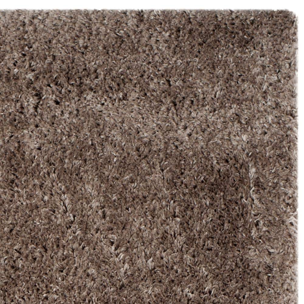 Mushroom Gray 4' x 6' Reversible Shag Area Rug