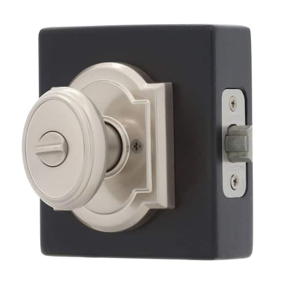 Baldwin Prestige Carnaby Satin Nickel Entry Door Knob Featuring