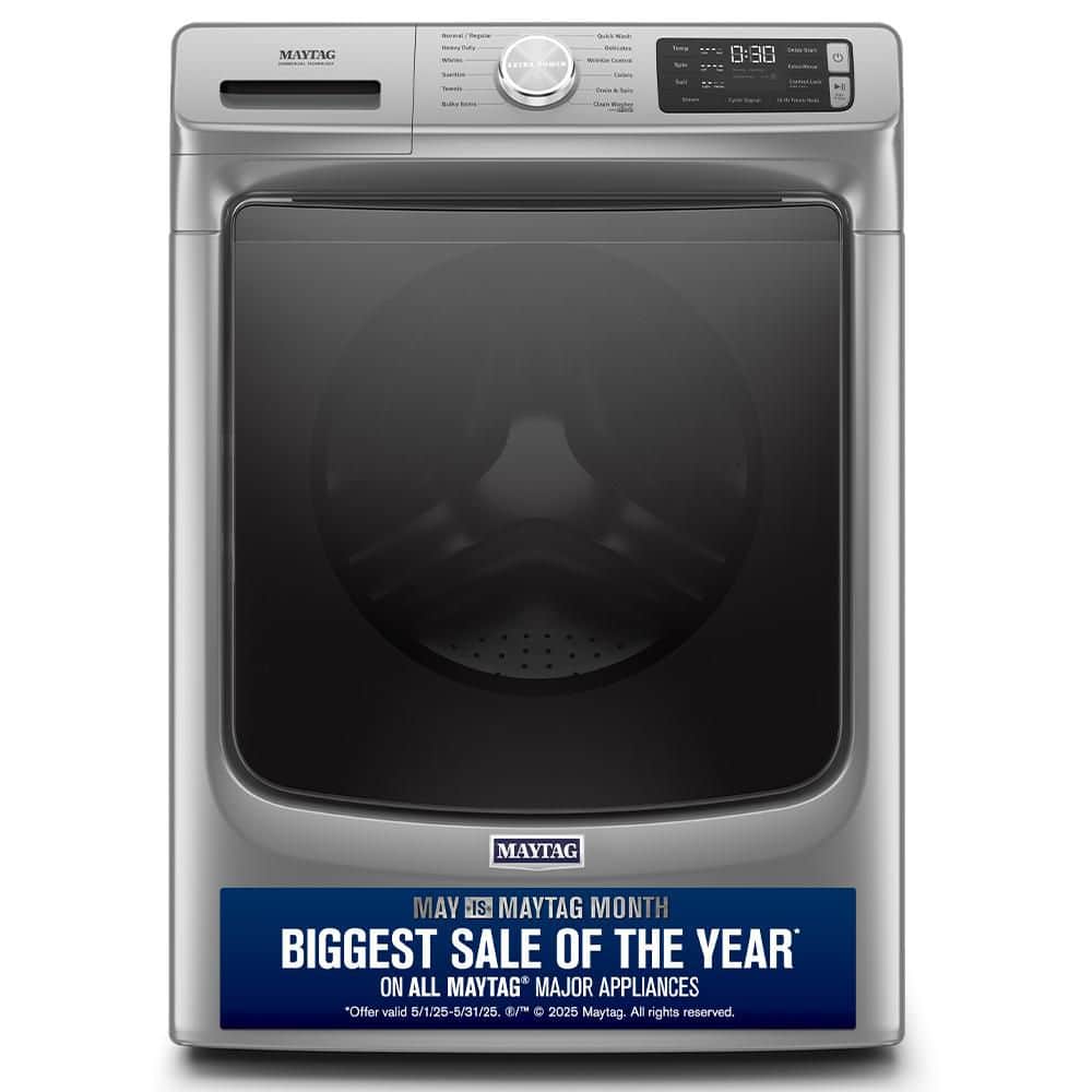 4.8 cu. ft. Metallic Slate Stackable Front Load Washing Machine with Steam and 16-Hour Fresh Hold Option, ENERGY STAR
