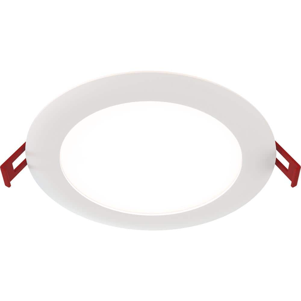 6'' Matte White Aluminum LED Canless Recessed Downlight