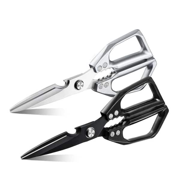 Stainless Steel Kitchen Scissors Set Heavy Duty Poultry Shears Kitchen Scissors for Meat Chicken Bones (Set of 2)