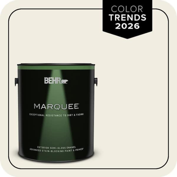 BEHR MARQUEE 1 gal. Designer Collection #DC-003 Blank Canvas Semi-Gloss Enamel Exterior Paint & Primer