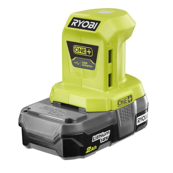 Ryobi P163 18V One Lithium Ion 2Ah Battery and Charger for sale online 