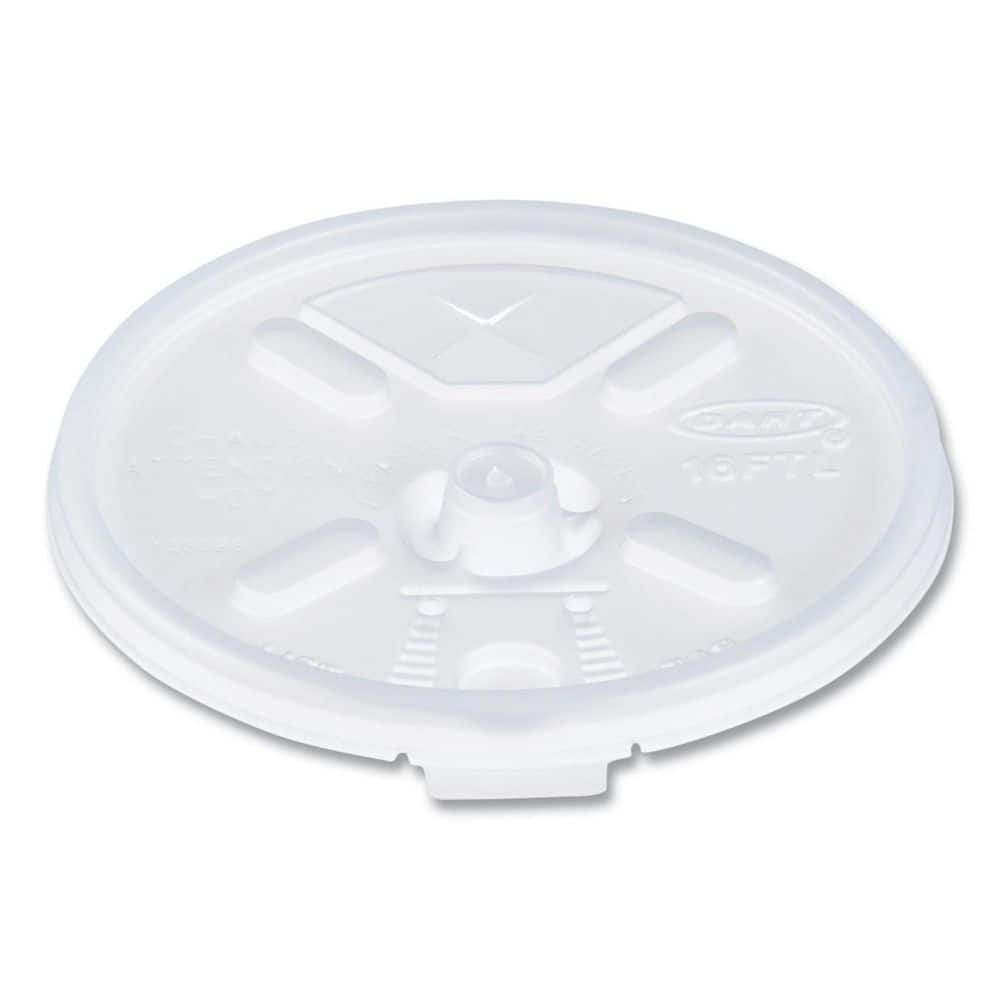 Fits 12 oz. to 24 oz. Cups Translucent Disposable Plastic Cup Lids, Hot Dri