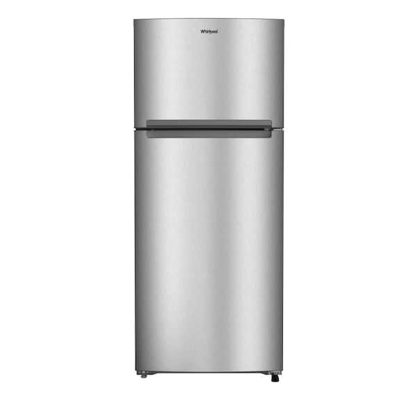 28 in. 18 cu. ft. Freestanding Top Freezer Refrigerator in Fingerprint-Resistant Stainless with Total Coverage Cooling
