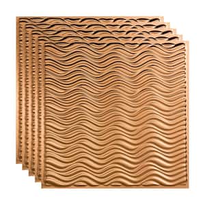 Current 2 ft. x 2 ft. Polished Copper Lay-In Vinyl Ceiling Tile (20 sq. ft.)