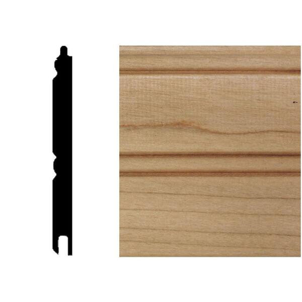 Unbranded 5/16 in. x 3-1/8 in. x 8 ft. Maple T&G Wainscot Panels (6-Pieces)