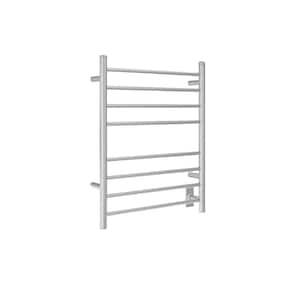 Prestige Dual 8-Bar Hardwired and Plug-in Towel Warmer in Brushed Stainless Steel