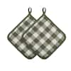 ACHIM Buffalo Check Polyester/Cotton Sage Pot Holders (2-Pack) BCPOTHSG36 -  The Home Depot