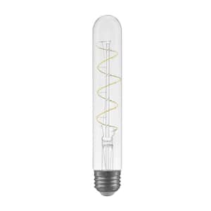 40-Watt Equivalent T10 Dimmable Fine Bendy Filament LED Vintage Edison Light Bulb Warm White (1-Pack)