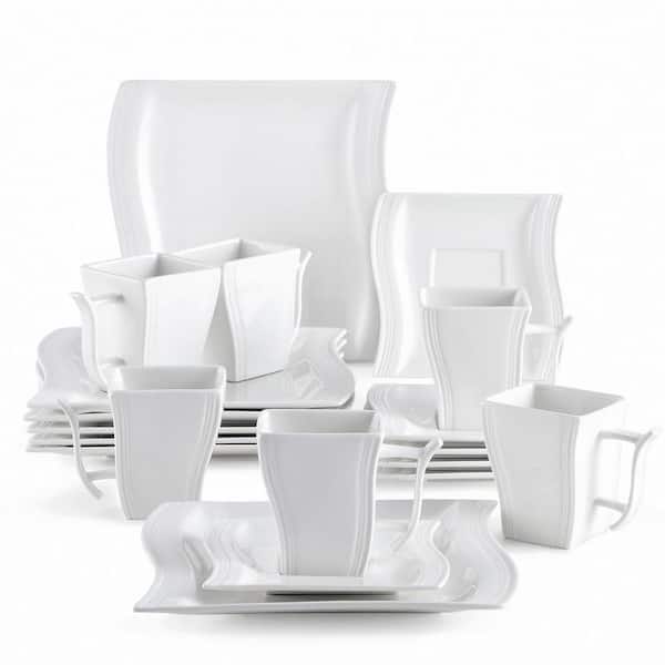 Flora 18-Piece Porcelain Dinnerware Set (Service For 6)