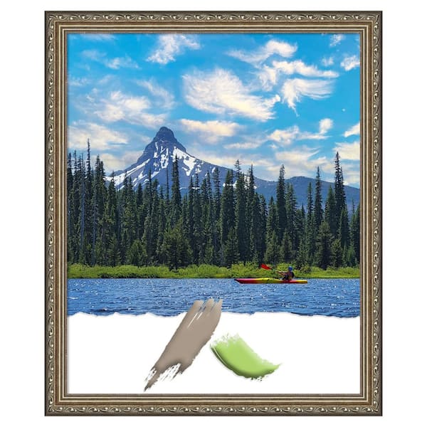 Amanti Art Parisian Silver Wood Picture Frame Opening Size 18 x 22 in.