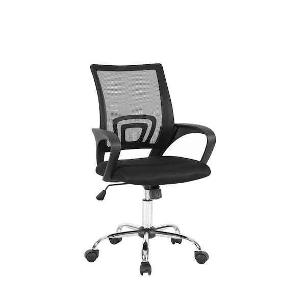 Unbranded Black Mid Back Mesh Office Chair