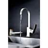 ANZZI Opus Series Single-Handle Standard Kitchen Faucet in Brushed 