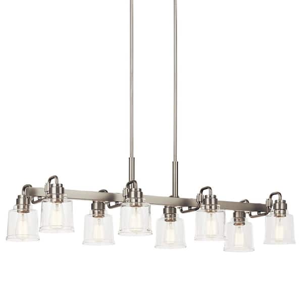 Kichler Aivian 8-Light Brushed Nickel Vintage Chandelier