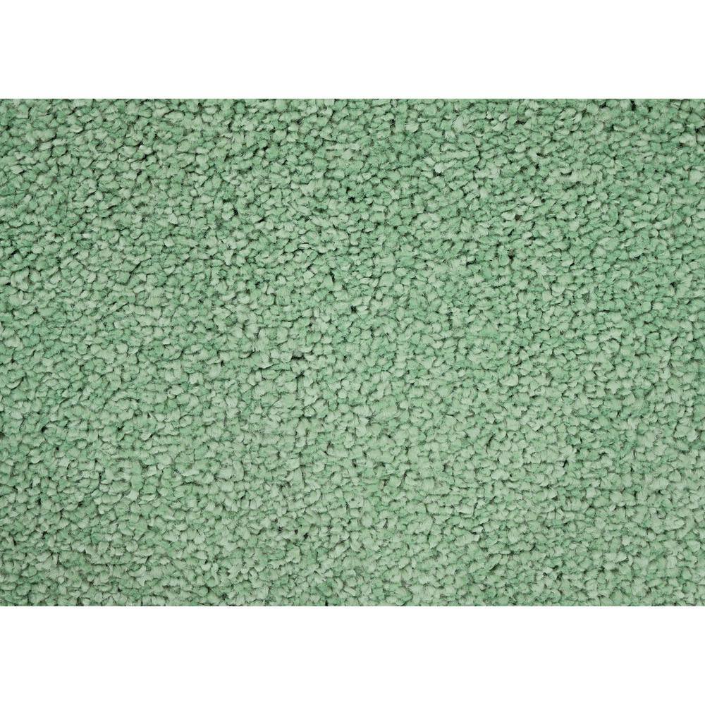 Deep Fern Green Plush Polypropylene Bath Rug Set