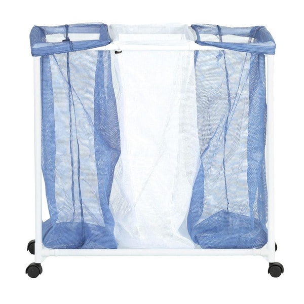 Home Basics Breathable Micro Mesh Collapsible Laundry Cube with Handles, LAUNDRY ORGANIZATION