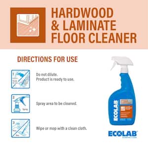 32 fl. oz. Hardwood and Laminate Floor Cleaner, No-Rinse Solution Safe on Wood, Laminate, Marble and Vinyl (4-Pack)