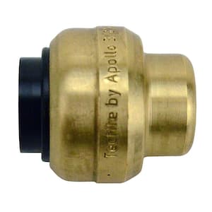 3/8 in. Brass Push-To-Connect Cap