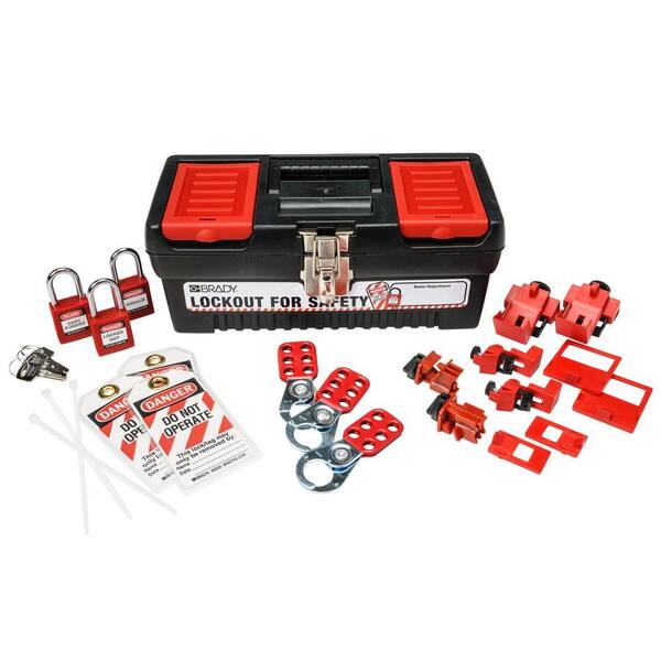 Brady Personal Breaker Lockout Kit with 3 Keyed Alike Safety Padlocks