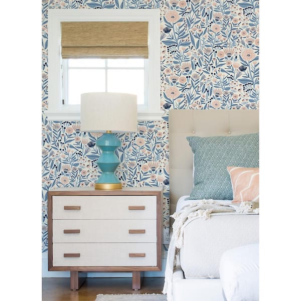 Blue Marigold Forest Peel and Stick Wallpaper