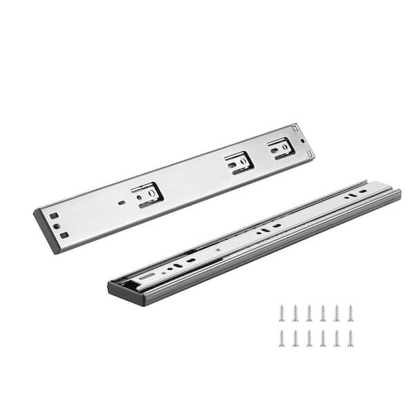 6 Pairs of 14 in. Drawer Slides Side Mount Rails, Heavy Duty Full Extension Steel Track, 100 lbs. Load Capacity