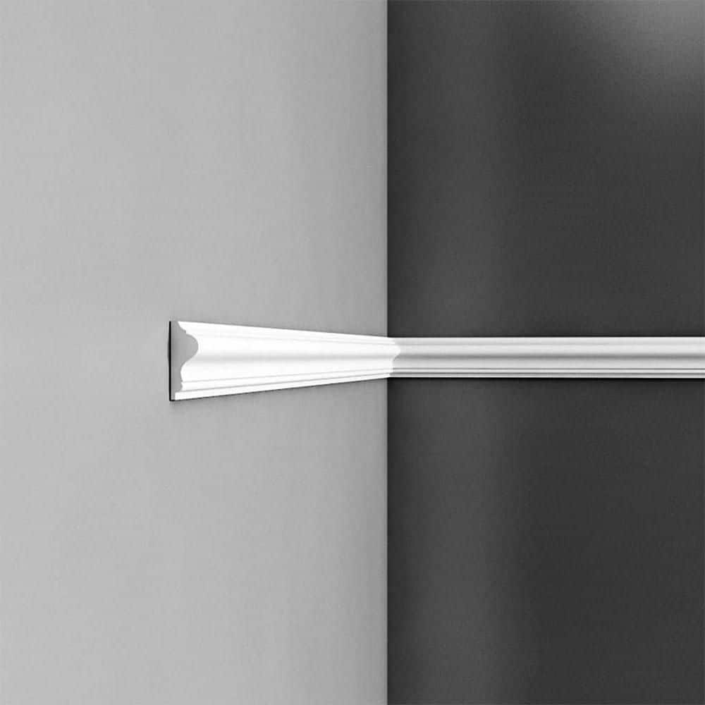 Primed White Polyurethane Crown Panel Moulding 4-Pack