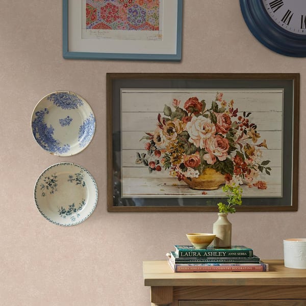 Brindley Plaster Pink Wallpaper