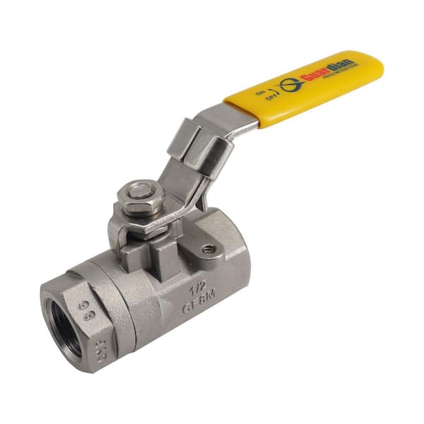 Guardian 1 in. 316 Stainless Steel 2000 PSI 2-Pieces Reduced Port Ball Valve