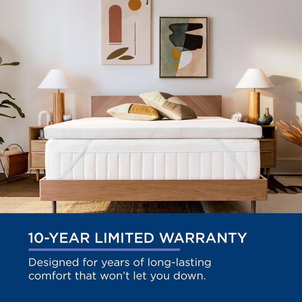 Adapt 3-inch Medium Comfort Queen Mattress Topper with Hypoallergenic Cover