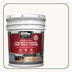 5 gal. White Self-Priming 1 Part Epoxy Interior/Exterior Concrete and Garage Floor Paint