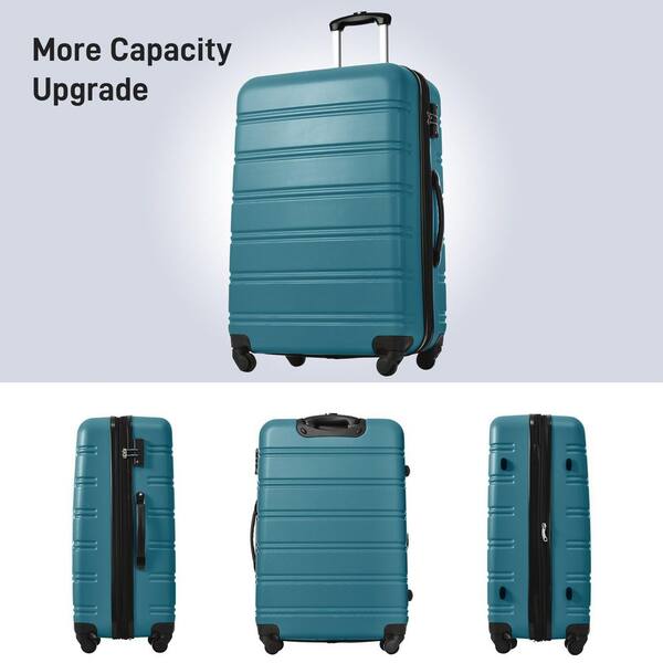 Polibi 4-Piece Blue Hardshell Luggage Set with TSA Lock