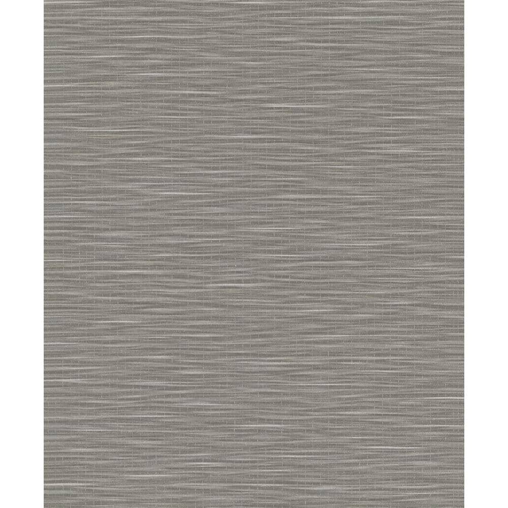 Textured Weave Chocolate Brown Matte Finish Vinyl on Non-Woven Non-Pasted W