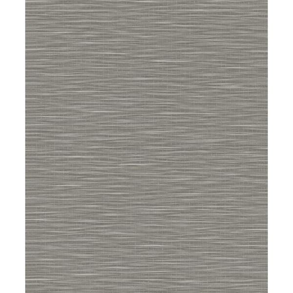 Unbranded Textured Weave Chocolate Brown Matte Finish Vinyl on Non-Woven Non-Pasted Wallpaper Roll