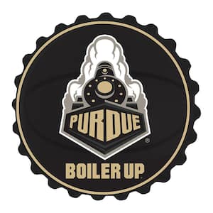 19 in. Purdue Boilermakers Boilermaker Special Plastic Bottle Cap Decorative Sign