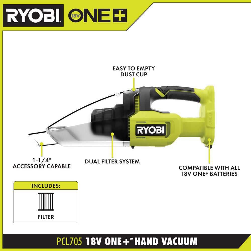 Green Cordless Handheld Vacuum with HEPA Filter