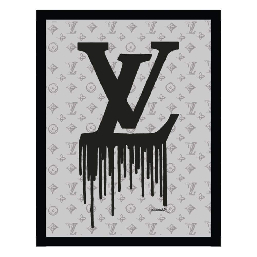 Fashion Designer Drip Logo by Fairchild Paris 1-Piece Framed Graphic Print Abstract Poster Art Print 18 in. x 14 in. price history on PriceWatchPro
