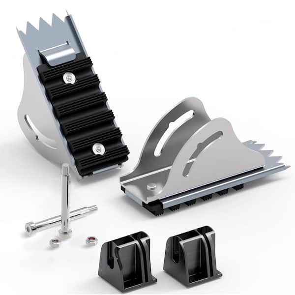 Angel Sar Silver Safety Feet Kit for Ext. Ladders - D1200/1300/1700/1800 Series