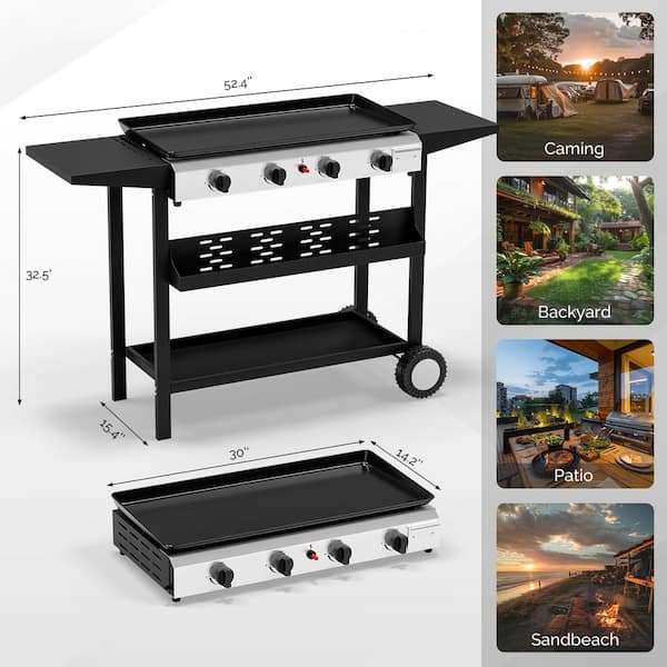 Flat top camping grill best sale