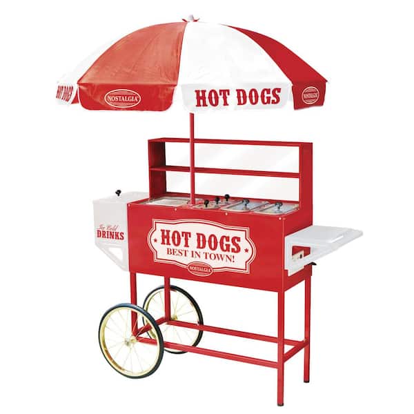 Nostalgia - Vintage Collection Carnival Hot Dog Cart with Umbrella