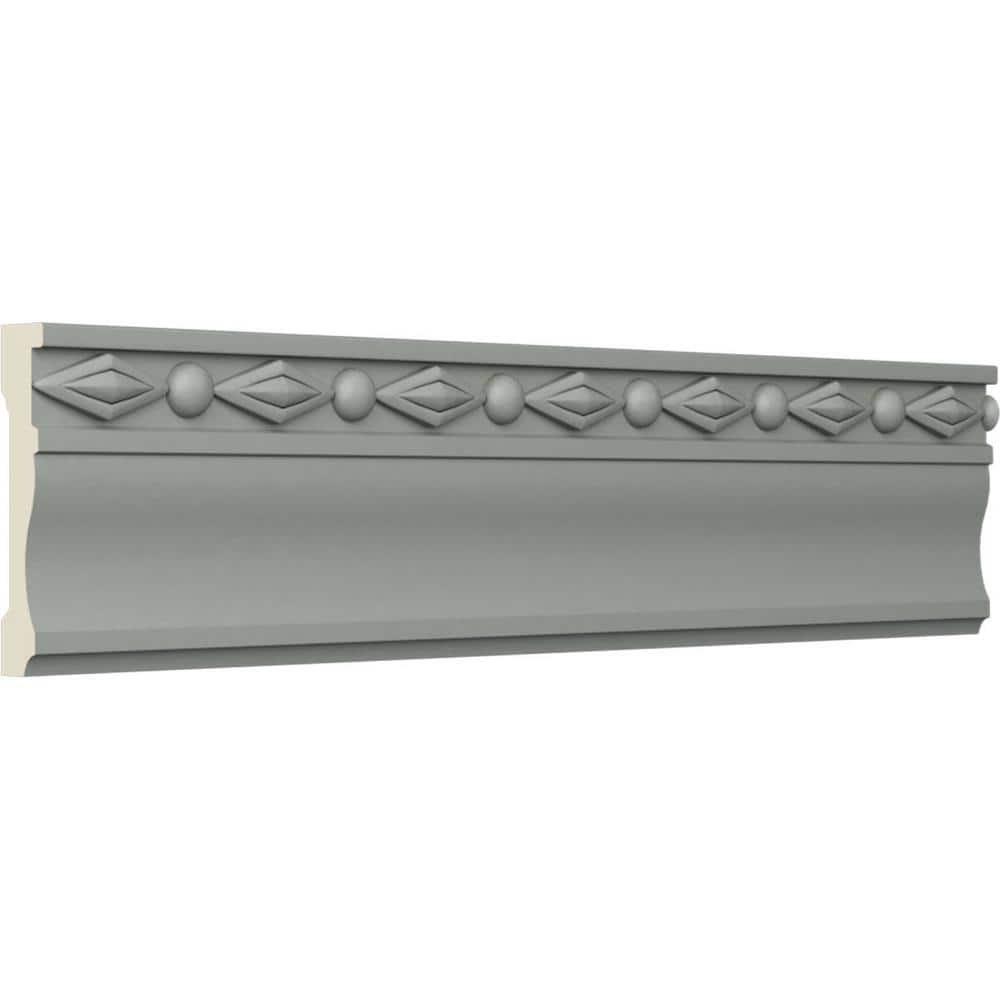 Geometric Primed Urethane Chair Rail Moulding Sample