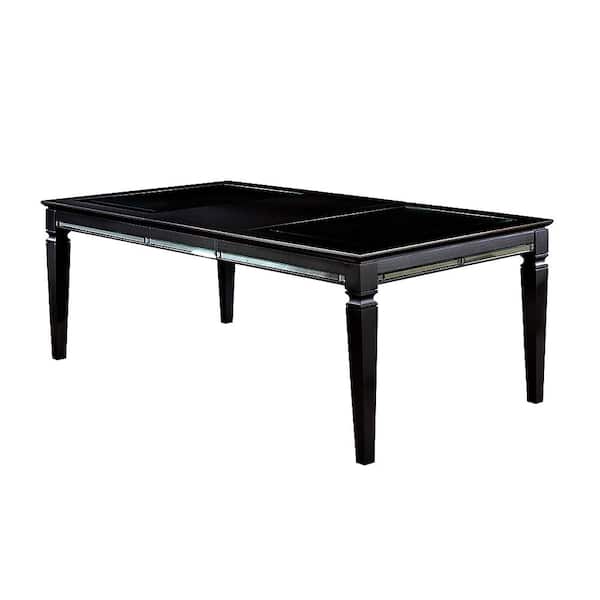 Alena Dining Table in Black/Silver