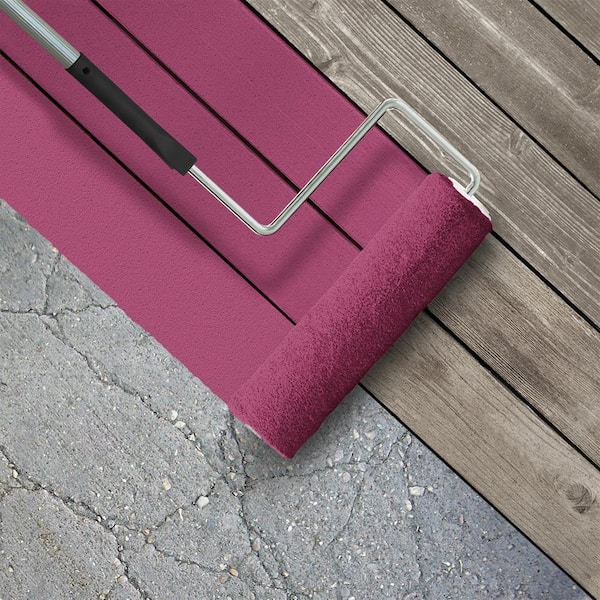 1 gal. #100B-7 Hot Pink Textured Low-Lustre Enamel Interior/Exterior Porch and Patio Anti-Slip Floor Paint