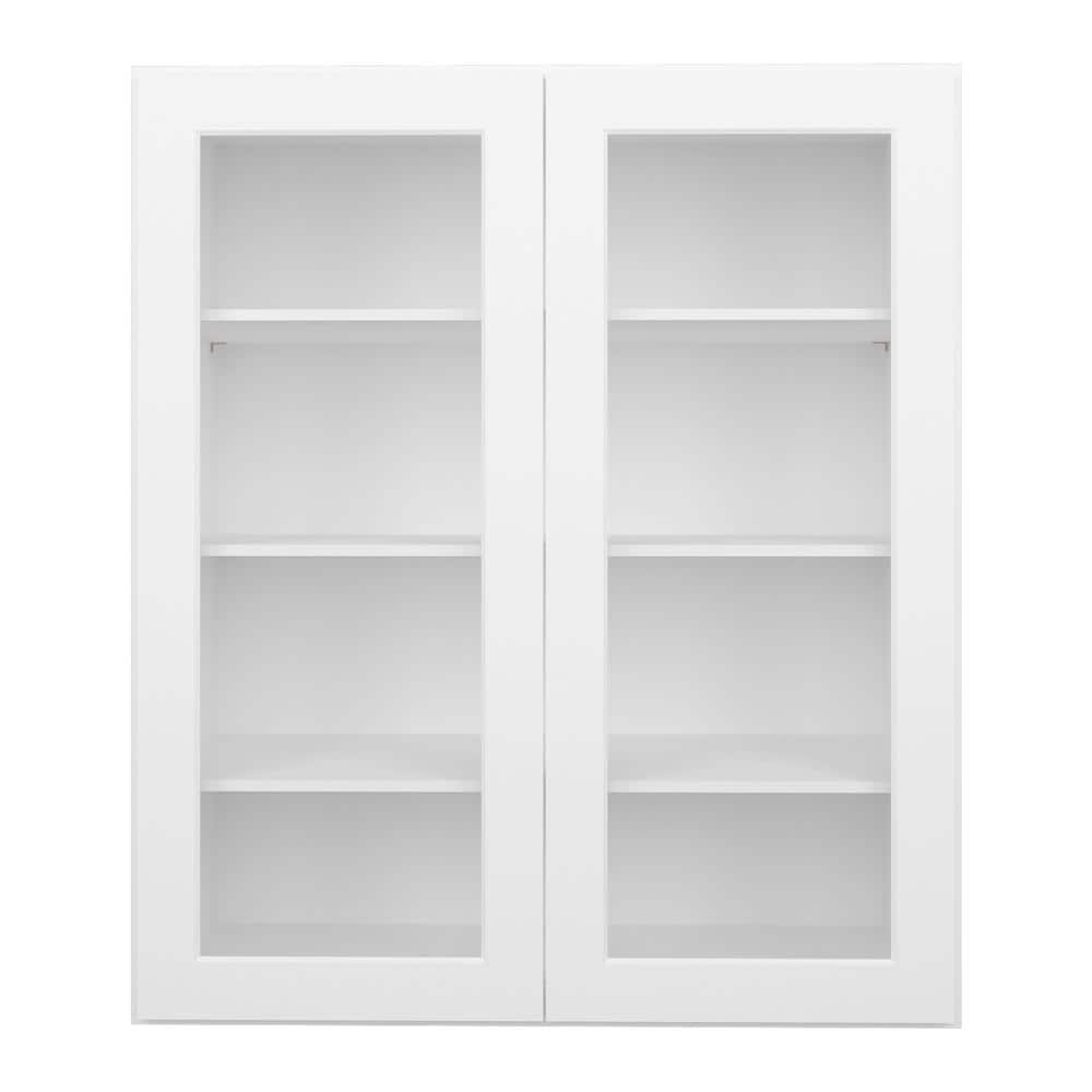 HOMLUX 30 in. W x 12 in. D x 42 in. H in Shaker White Ready to Assemble ...