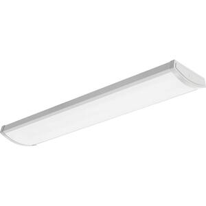 72W Commercial LED Wraparound Fixture 4FT Office Ceiling Light 8500lm for Garage 