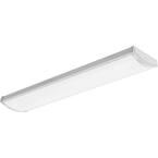 Contractor Select 4 ft. 5000 Lumens Integrated LED Dimmable White Wraparound Light Fixture, 4000K
