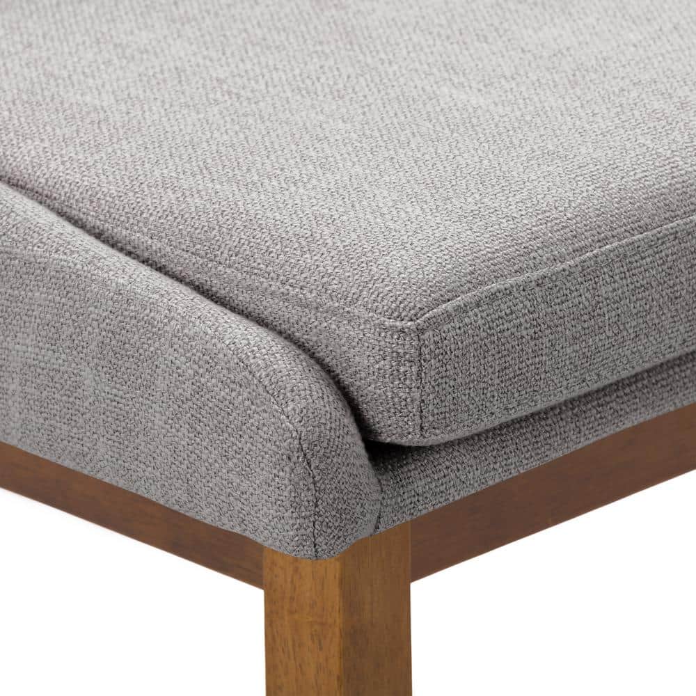 Boston High Back Light Gray Fabric Counter Barstools, Set of 2