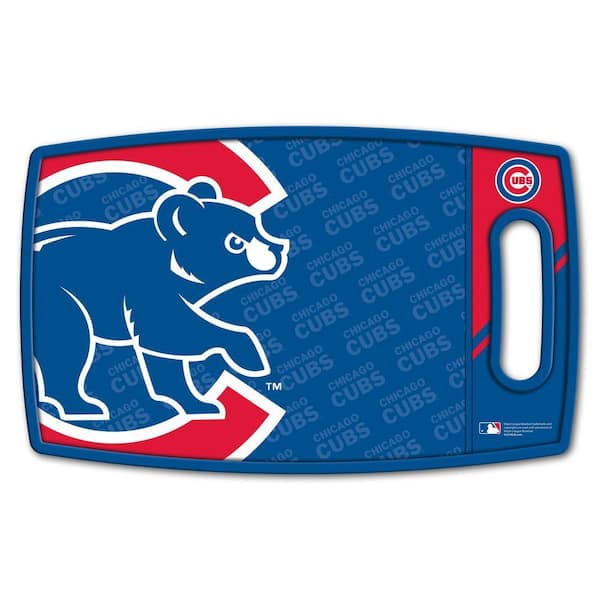 MLB Chicago Cubs Logo Series Cutting Board 9in x 0.5in- Rectangle- Manufactured Wood and polypropylene