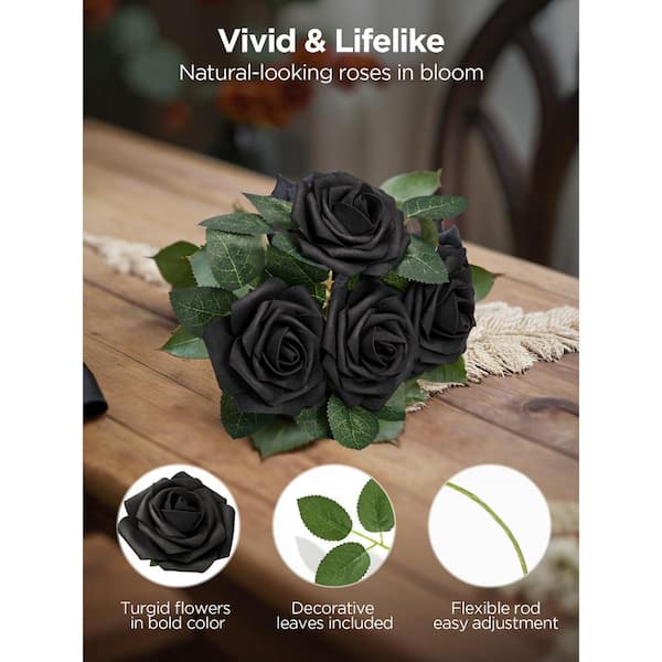 50 Pcs Black 9.84